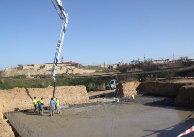 Construcción de depósito de agua para riego